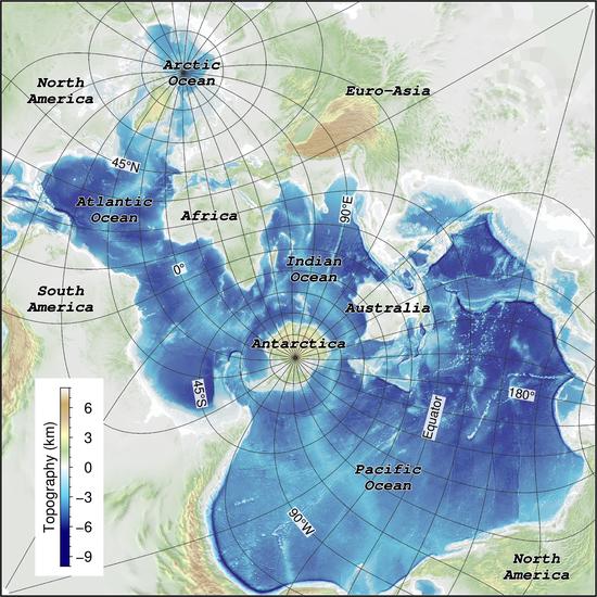 Spilhaus World Ocean Map